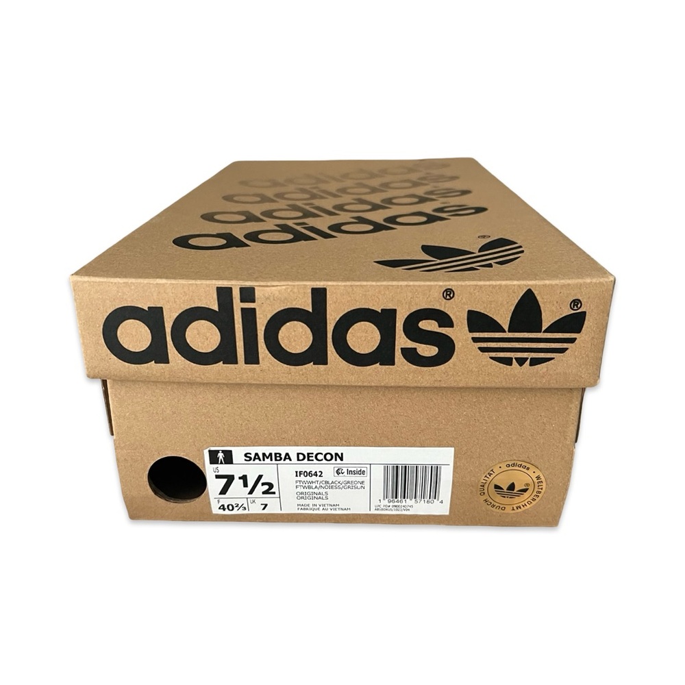 Samba Decon Adidas New White & Black Sneakers 7.5M/8.5W - Picture 4 of 8